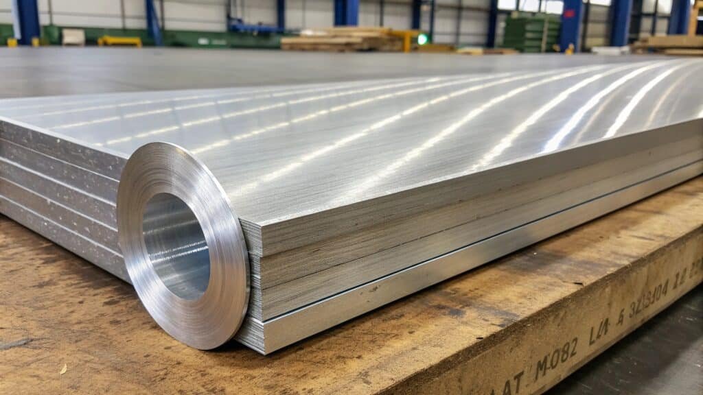 A graphic showing a Venn diagram where 'Lightweight' and 'High Strength' circles overlap, with 'Aluminum Alloys' in the intersection.